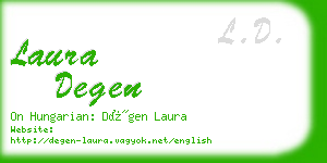 laura degen business card